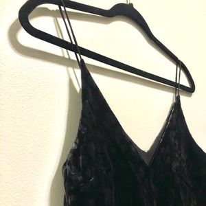 zara velvet strappy top